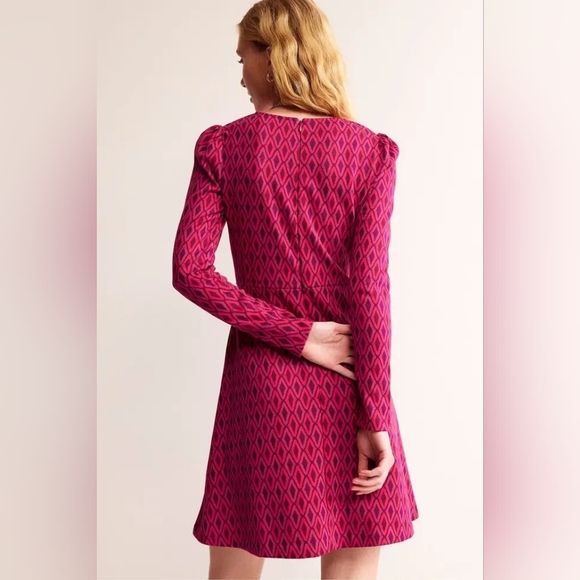 Boden USA Boden Jacquard A-line Mini Dress, Size 10 - Picture 2 of 8